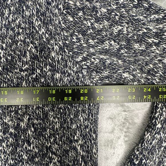 Vintage 80s Denim & Co. Jeanswear Marled Grey Acrylic Blend Turtleneck Sweater L - Picture 4 of 5